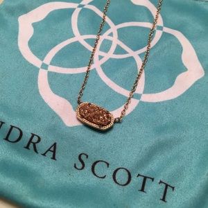 Kendra Scott rose gold necklace